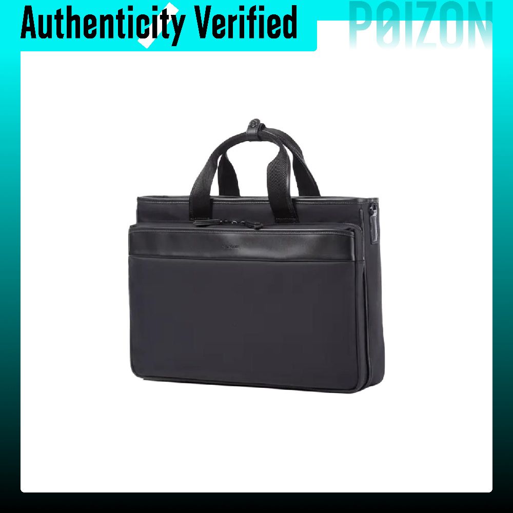 SAMSONITE Fabric With Cow Leat - Leather Briefcase ulasan dan harga