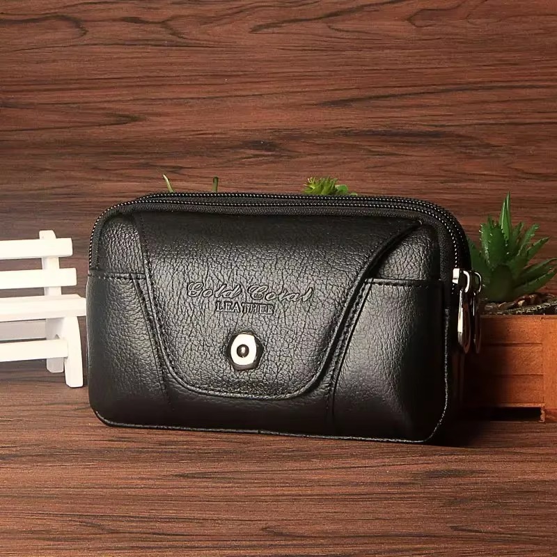 Men Genuine Leather Cell/Mobil - Leather Wallet Men ulasan dan harga