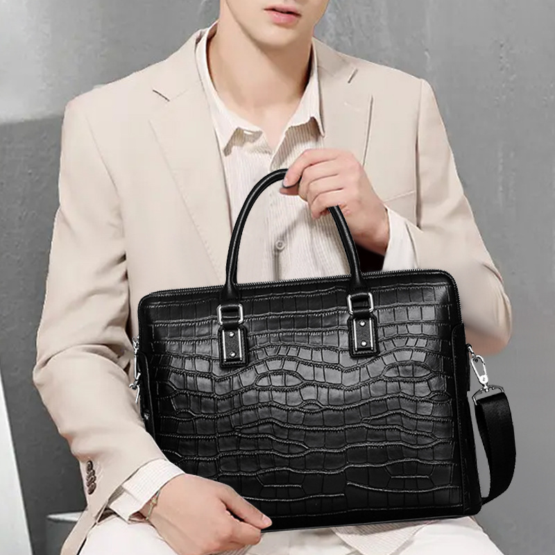 New Genuine Leather Men's Brie - Leather Briefcase ulasan dan harga