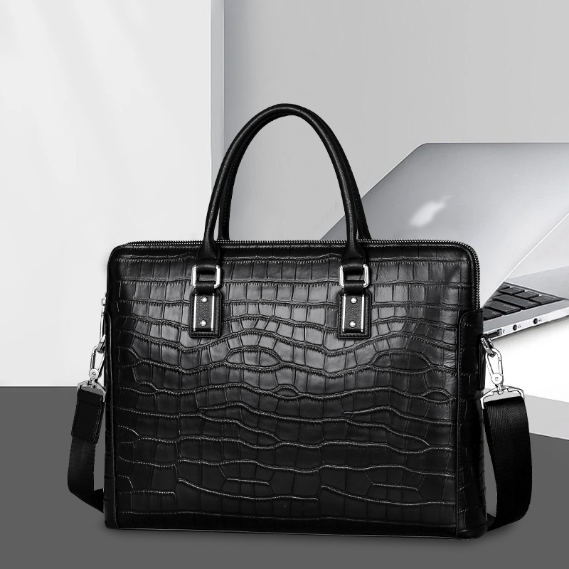 New Genuine Leather Men's Brie - Leather Briefcase ulasan dan harga