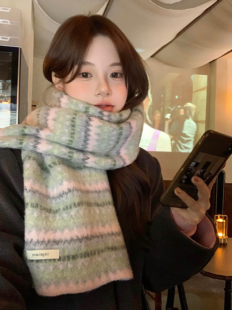 Feilao Island Knitted Scarf Wo - Cashmere Scarf ulasan dan harga