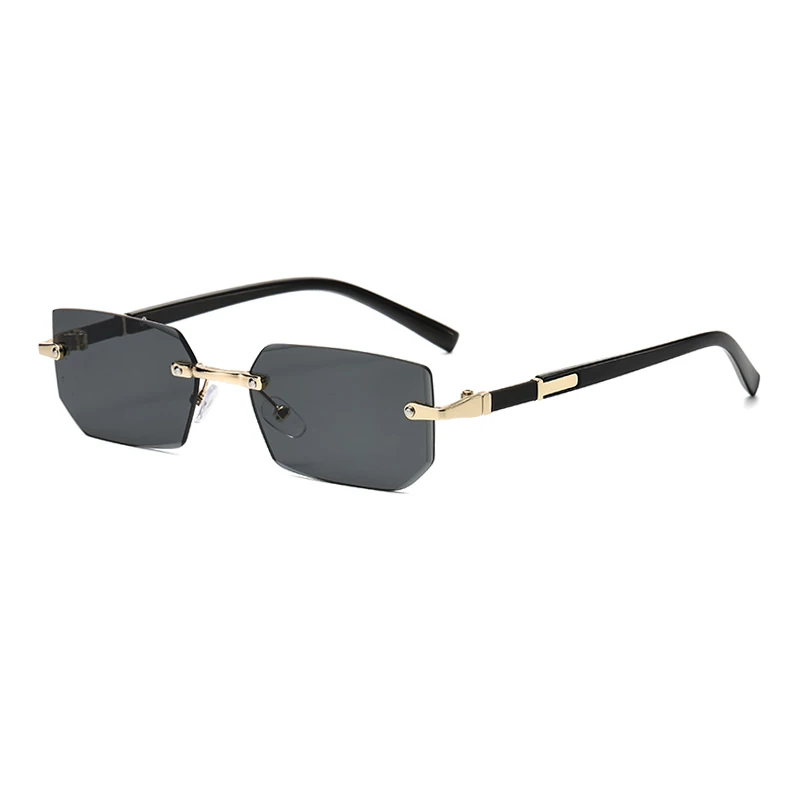 1/2pcs Trendy Rimless Sunglass - Sunglasses Uv400 ulasan dan harga